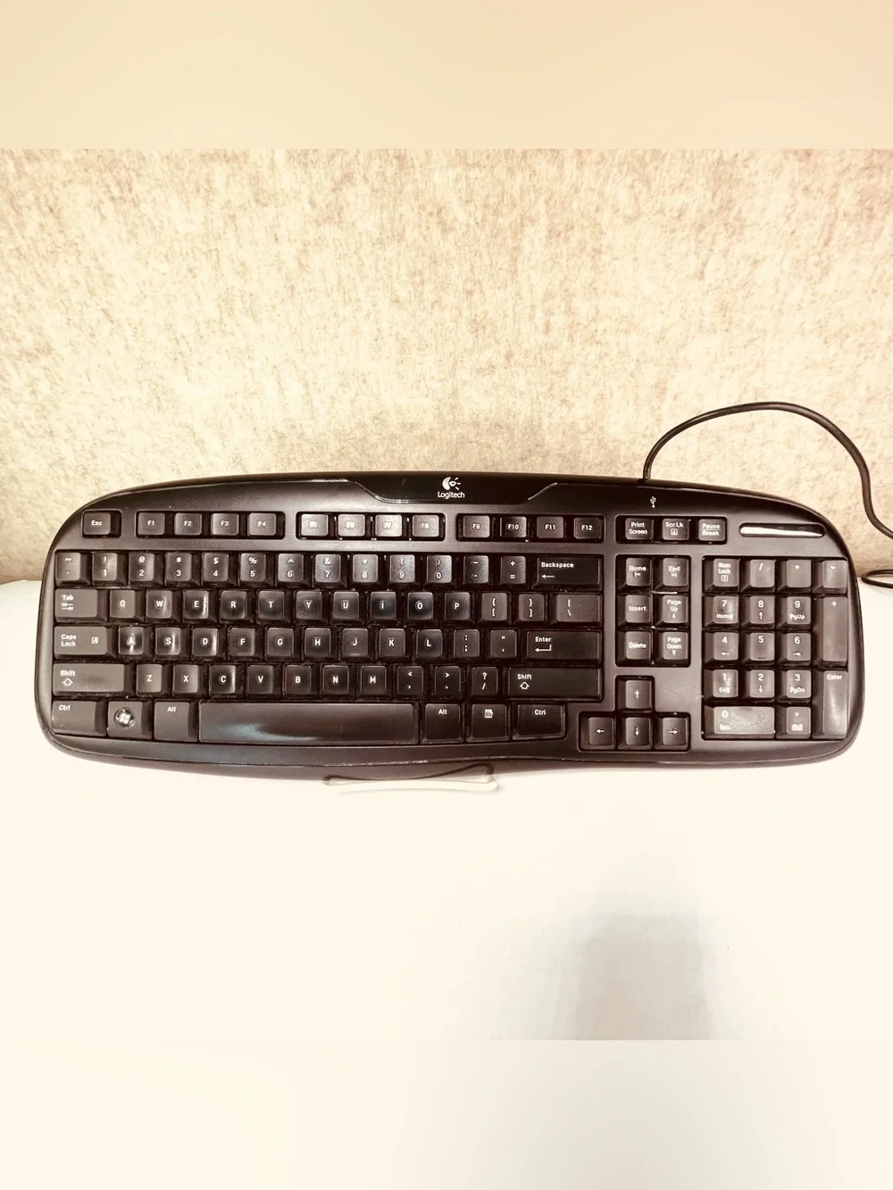Logitech 200 Classic Keyboard Wired 66 in Cord Tested WORKS